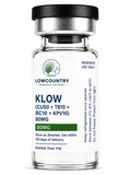 Peptide supplement kit including KLOW CU50, TB10, BC10, and KPV10 80mg by Lowcountry Research Peptides, shown in the image.